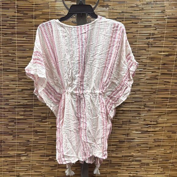 Raviya Striped Tassel Trim Cover-up Dress Women's Swimsuit Size S - Picture 3 of 3